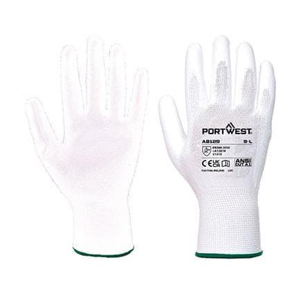 PORTWEST AB129W6RXL - Gants paume PU (288 paires) blanc