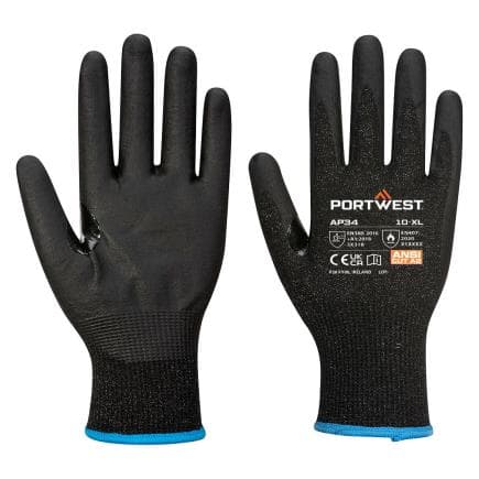 PORTWEST AP34K8RL - LR15 GANT à écran tactile PU PK12 noir