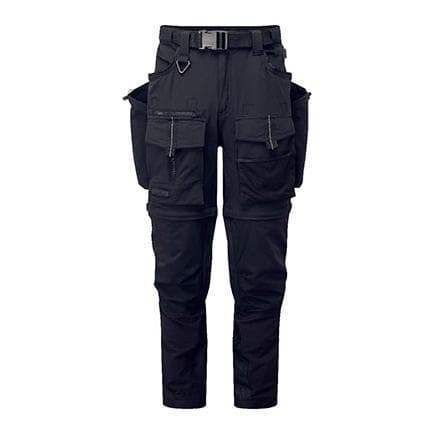 PORTWEST BX321BKY40 - Pantalon modulable ultime 3 en 1 noir/jaune