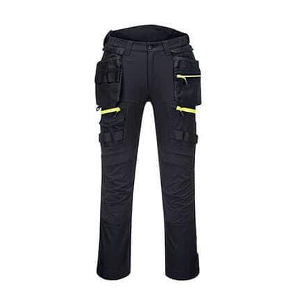 PORTWEST DX452BKR32 - DX4 Pantalon pour femme avec poche extérieure amovible en noir