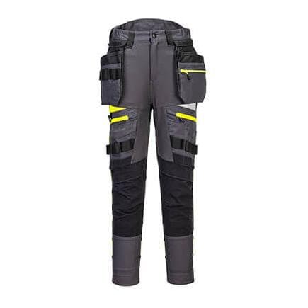 PORTWEST DX452MGR32 - DX4 Pantalon pour femme avec poche extérieure amovible en gris métal
