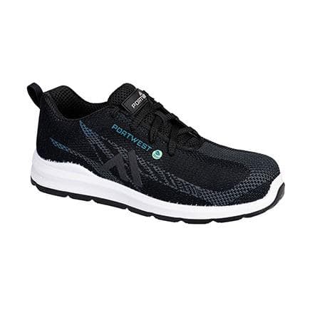 PORTWEST FC06BKB43 - FX2 Eco Fly Composite Trainer S1PS SR FO chaussures de travail de sécurité noir/bleu