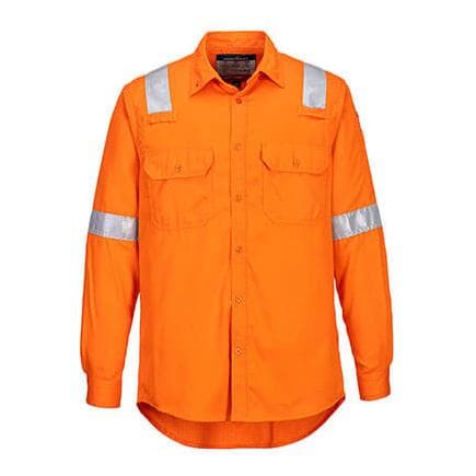 PORTWEST FR720ORRL - Leichtes antistatisches FR-Shirt in Orange