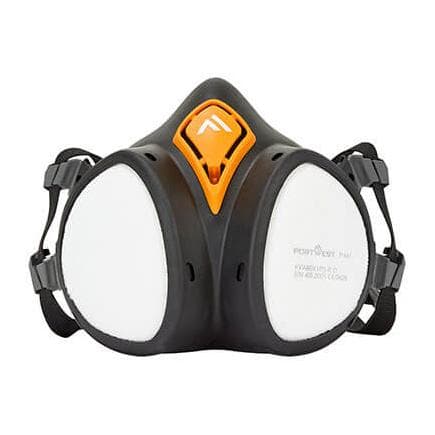 PORTWEST P441BKR - ABEK1P3 Demi-masque prêt à l'emploi Noir