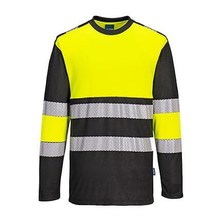 PORTWEST PW312YBRL - PW3 T-Shirt Hi-Vis Classe 1 Jaune/Noir