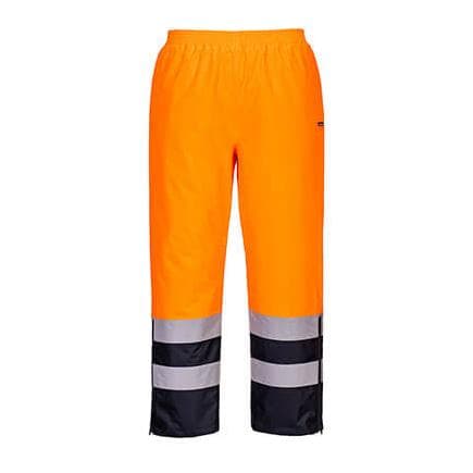 PORTWEST S598ONRXL - Pantalon d'hiver Haute Visibilité Orange/Marine