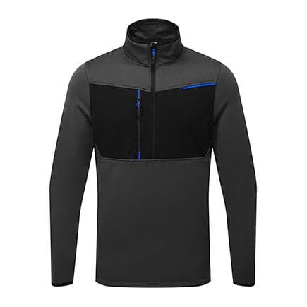 PORTWEST T755MGRM - Sweat semi-zippé WX3 Gris Métal