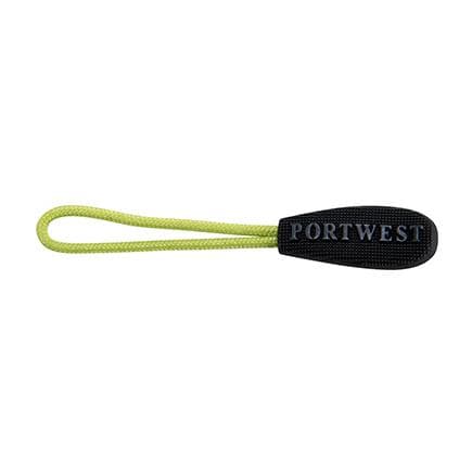 PORTWEST T900LGR - Tirettes de fermeture à glissière remplaçables Vert Citron