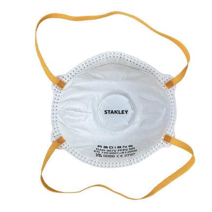 RADIANS SYFFP22PKB EU - Stanley respirateur contre les particules FFP2 avec valve (emballage multiple)