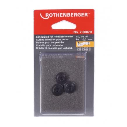 ROTHENBERGER 070007D - Roue de coupe pour Rotrac 28/42 Cu-Al-Fe (3 pcs)