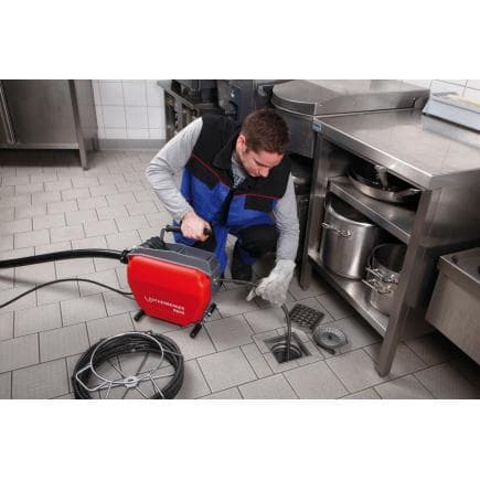 ROTHENBERGER 1000001611 - Machine de nettoyage de tuyaux R600 avec spirales et ensemble SMK 16-22mm 230V
