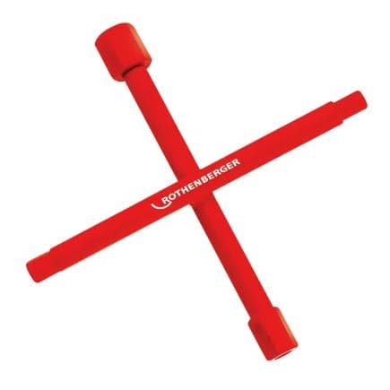ROTHENBERGER 351044 - Clé en croix sanitaire 3/8-1"