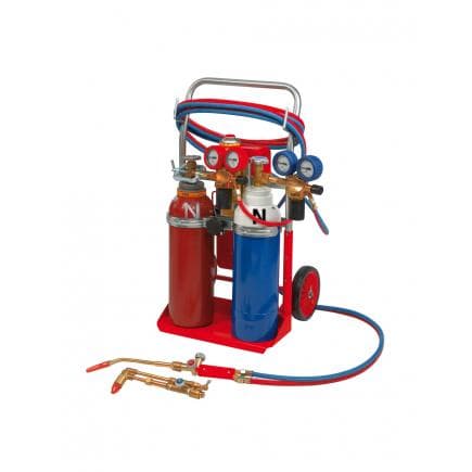 ROTHENBERGER 35400 - Appareil de soudage à 3 gaz set RE 17 AMS 5/5 avec bouteilles de 5 lt.
