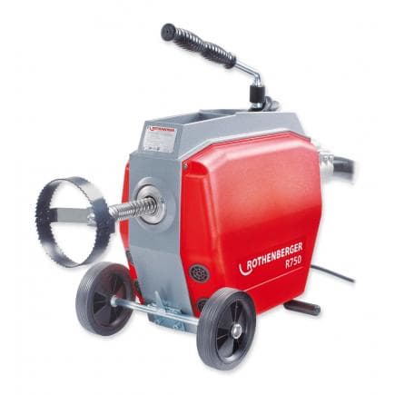 ROTHENBERGER 72689 - R750 230V Machine à nettoyer les tubes avec tuyau d’entraînement