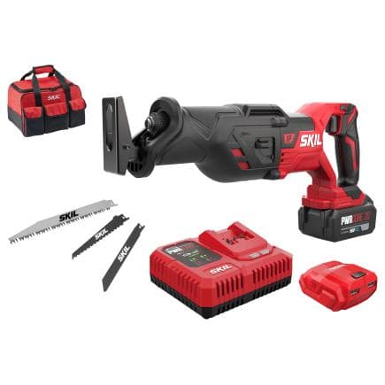 SKIL SW1E3480DB - Scie sabre sans fil " SKIL XP brushless " (avec batterie 4Ah et chargeur)