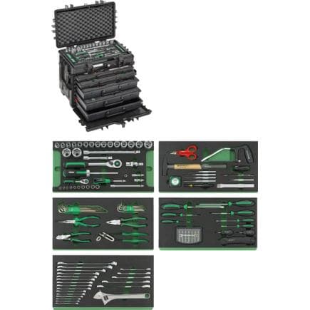 STAHLWILLE 98814924 - Jeu d'outils dans un trolley à outils 13230 WT/TS (160 pcs.)