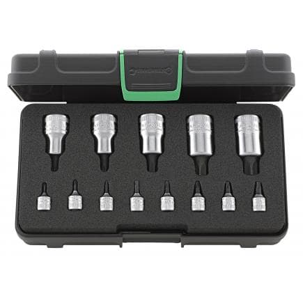 STAHLWILLE 96011101 - 1/2" and 1/4" TORX® bit assortment (13 pieces)