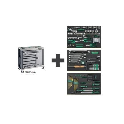 STAHLWILLE 98830113 - Mobile workbench with 132 premium tools assortment