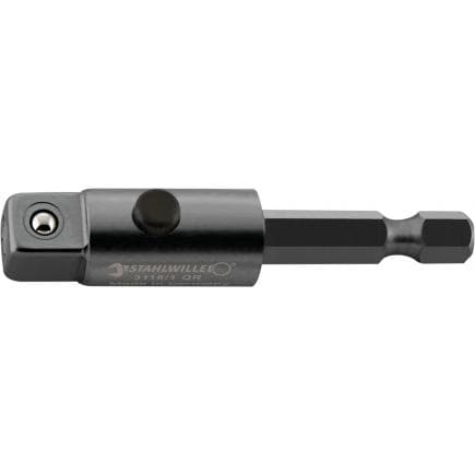 STAHLWILLE 33161001 - Connecteur embout QuickRelease 1/4" hexagonal - 1/2" carré 50mm