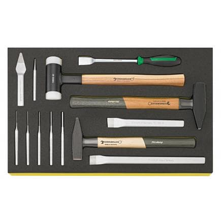STAHLWILLE 96830223 - Jeu de marteaux et burins en incrustations TCS (13 pcs.)