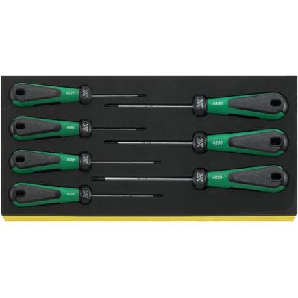 STAHLWILLE 96838755 - Jeu de tournevis 3K DRALL en insert TCS (7 pcs.)