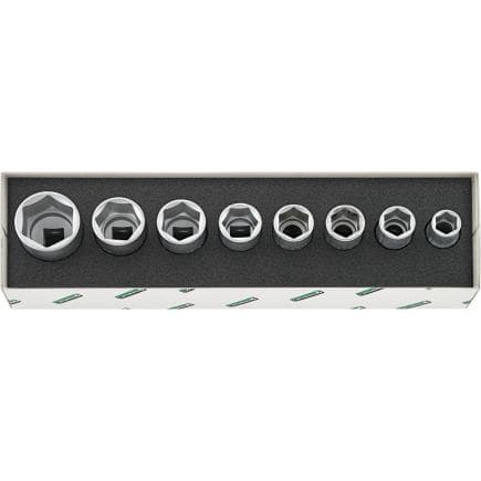 STAHLWILLE 96037708 - Jeu de douilles hexagonales 1/2" (8 pièces)