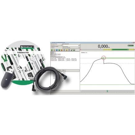 STAHLWILLE 96583629 - Adaptateur USB, câble avec connecteur jack et logiciel Torkmaster