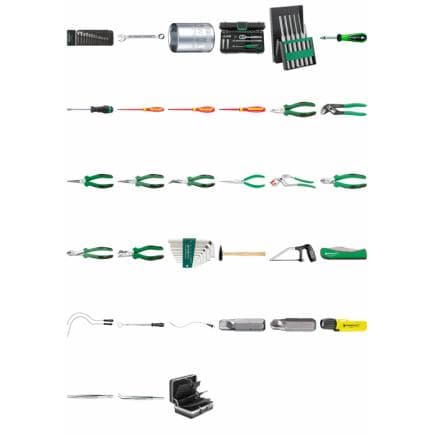 STAHLWILLE 98810322 - Assortiment pour pièces électriques aéronautique en mallette n° 13209 (111 pcs.)