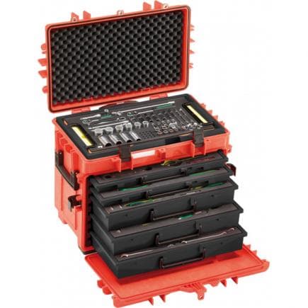 STAHLWILLE 98814900 - Assortiment Line Maintenance dans chariot à outils n° 13217 (121 pcs)