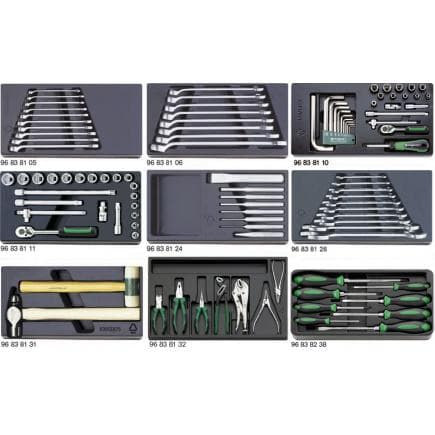 STAHLWILLE 98830002 - Assortiment d'outils avec empreintes (102 pcs.)