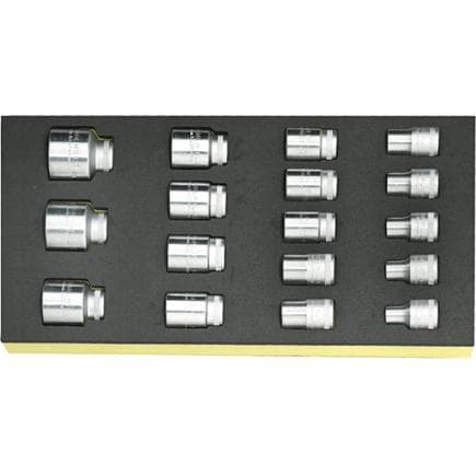 STAHLWILLE 96838177 - Jeu de clés à douilles 1/2" avec insert TCS (17 pcs.)