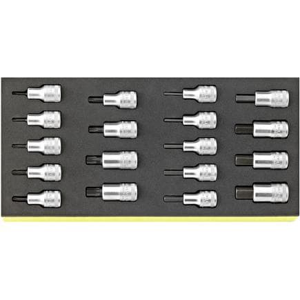 STAHLWILLE 96838782 - Jeu de clés à douilles 1/2" avec insert TCS (18 pcs.)