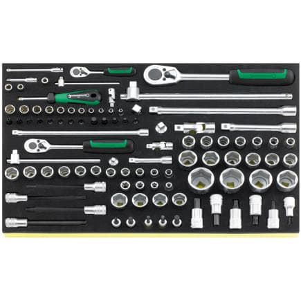 STAHLWILLE 96832095 - Jeu de cliquets 1/2" avec douilles et accessoires en insert TCS (97 pcs.)