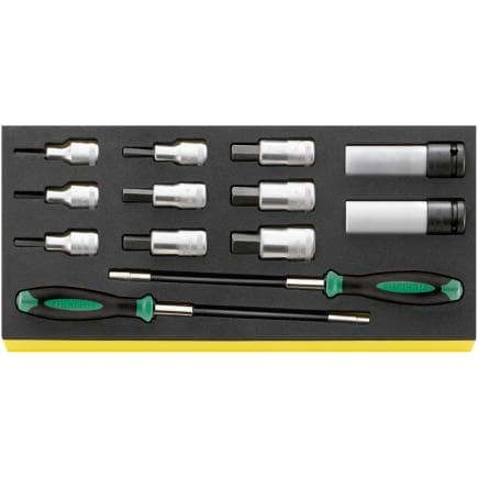 STAHLWILLE 96830163 - Clé à douille INHEX pour écrous de roue hexagonaux à empreinte TCS (13 pcs.)