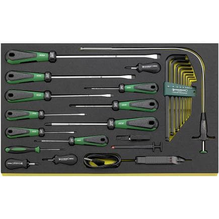 STAHLWILLE 96830706 - Assortiment de tournevis DRALL + à empreinte TCS (24 pcs.)