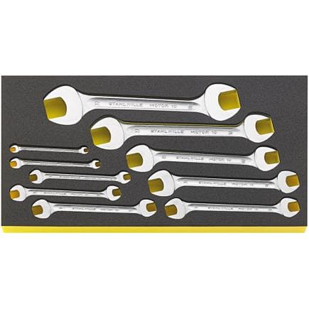 STAHLWILLE 96830120 - Clés à fourche doubles en incrustation TCS (10 pcs.)