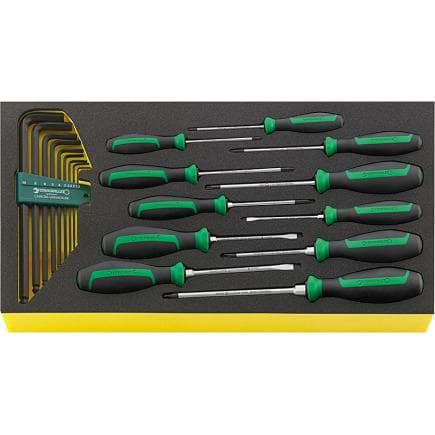 STAHLWILLE 96830122 - Jeu de tournevis DRALL+ en insert TCS (20 pcs.)