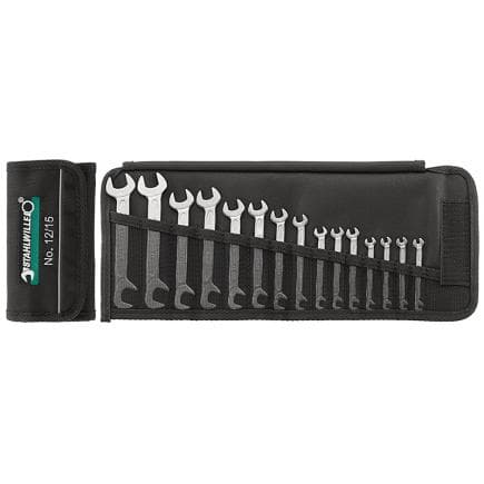 STAHLWILLE 96400653 - Petit jeu de clés à double tête dans une trousse à outils enroulable