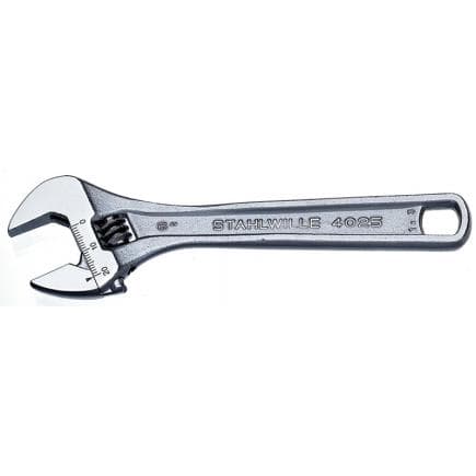 STAHLWILLE 40250106 - Clé à molette réglable avec bouche inclinée à 22°