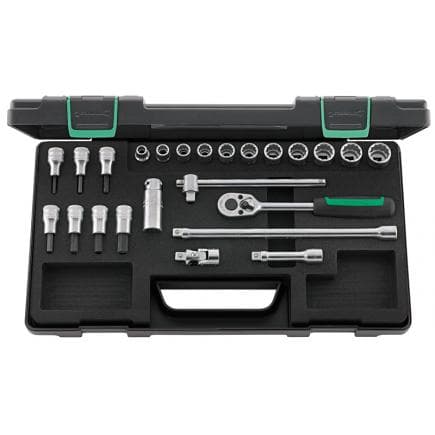 STAHLWILLE 96021223 - Assortiment de clés à douilles 3/8'' carrées, polygonales (24pcs.)