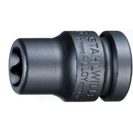 STAHLWILLE 23080014 - Clés à douilles IMPACT avec carré d'entraînement 1/2'' pour vis à profil externe TORX®
