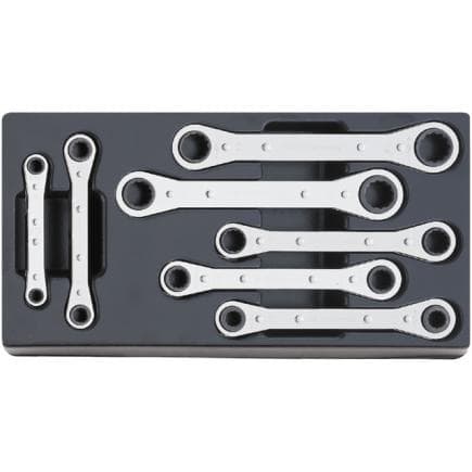 STAHLWILLE 96838108 - Jeu de clés polygonales à cliquet (7 pcs.)