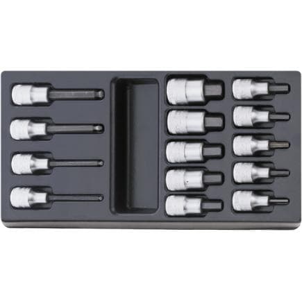 STAHLWILLE 96838114 - Jeu de clés à douille INHEX 1/2" (14 pcs.)