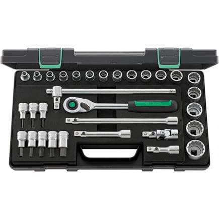 STAHLWILLE 96031440 - Assortiment de clés à douilles 1/2'' carré, 12 pans (31 pcs.)