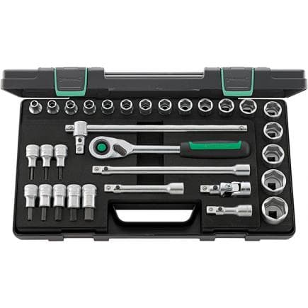 STAHLWILLE 96031240 - Assortiment de clés à douille 1/2'' carré, 6 pans (31 pcs.)