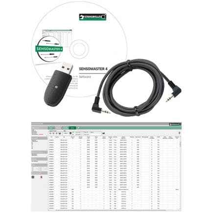 STAHLWILLE 96583630 - Adaptateur USB, câble avec connecteur jack et logiciel SENSOMASTER 4