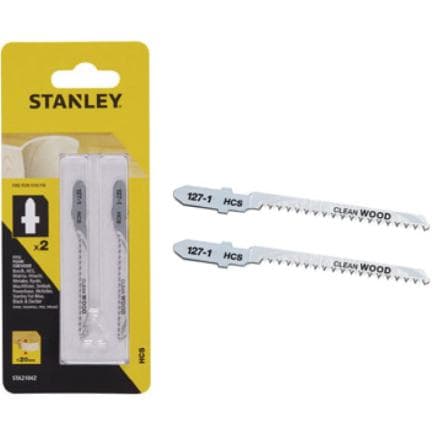 STANLEY STA21042-XJ - Lames de scie sauteuse HCS pour le bois et d’autres matériaux - Fixation en « T » (paquet multiple)