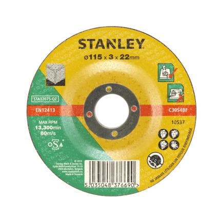 STANLEY STA32075-QZ - Disque abrasif pour la coupe de la pierre et du béton