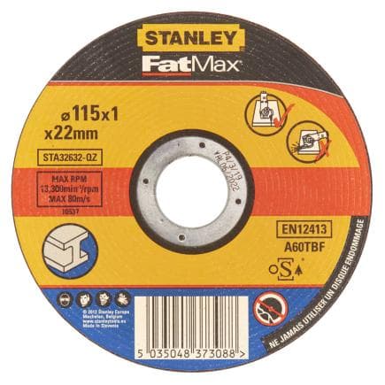 STANLEY STA32632-QZ - Disques à tronçonner pour l’acier (multi-pack)