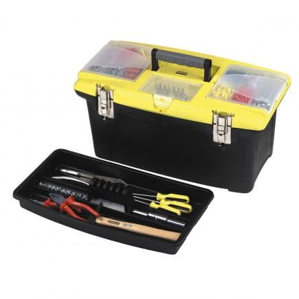 STANLEY 1-92-905 - Cassetta Jumbo con 2 Organizer Amovibili e Scomparto Porta Inserti